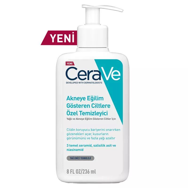 Cerave Akneye Eğilimli Ciltler İçin Özel Temizleyici 236 ml