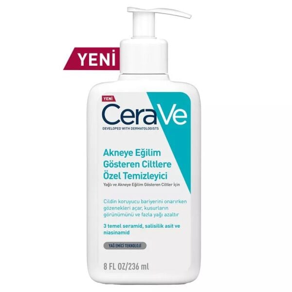 Cerave Akneye Eğilimli Ciltler İçin Özel Temizleyici 236 ml