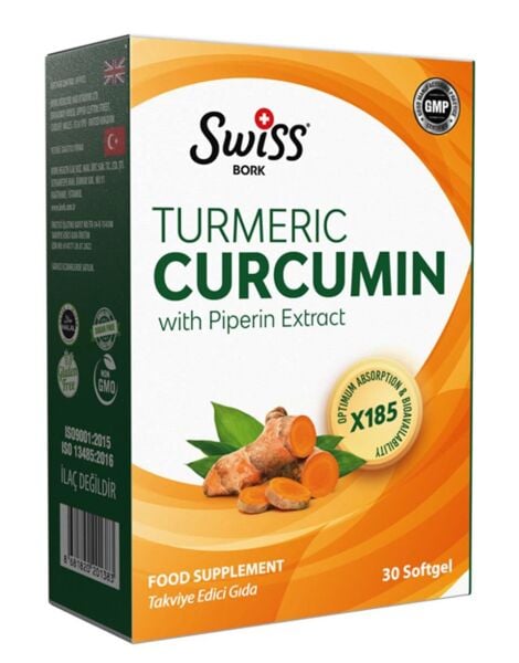 Swiss Bork Curcimin With Piperin 30 Softgel