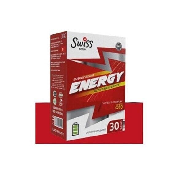 Swiss Bork Energy Q10 + Gingeng + K2 + Folat 30 Tablet