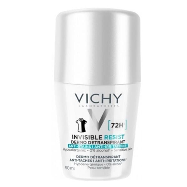Vichy Deo Rollon Invisible Resist 72 Saat Etkili Beyaz iz ve Tahriş Karşıtı 50 ml