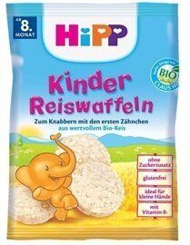 Hipp Diş Kaşıyıcı Organik Pirinçli Sade Bebek Gofreti