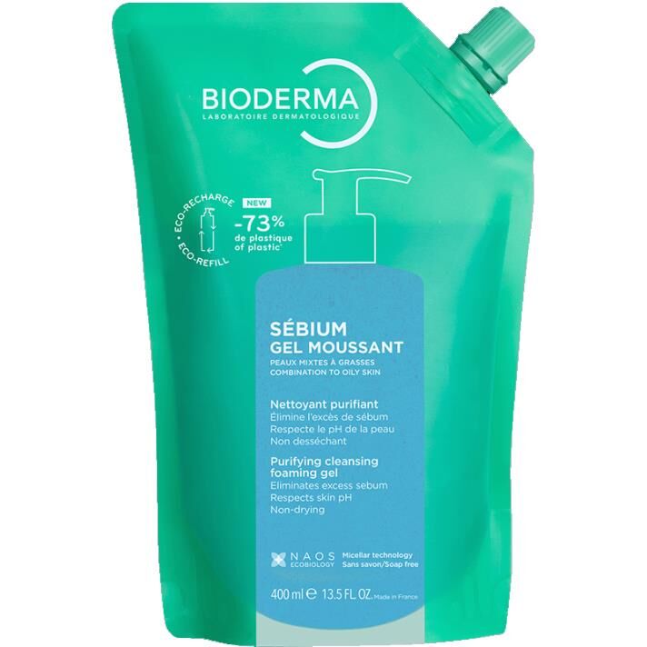 Bioderma Sebium Foaming Gel 400 ml Temizleme Jeli Yeniden Dolum Paketi