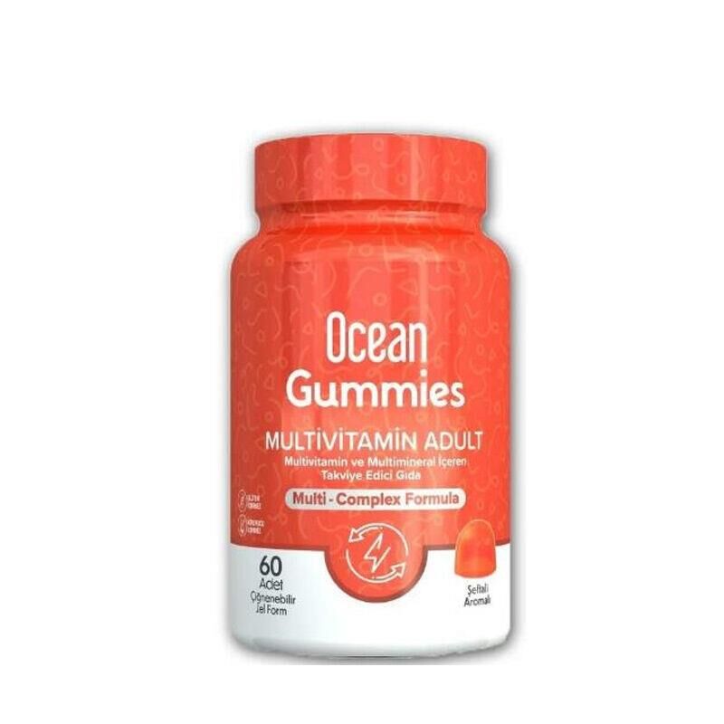 Orzax Ocean Gummies Multivimatimin Adult  60 Adet Çiğnenebilir Jel Form