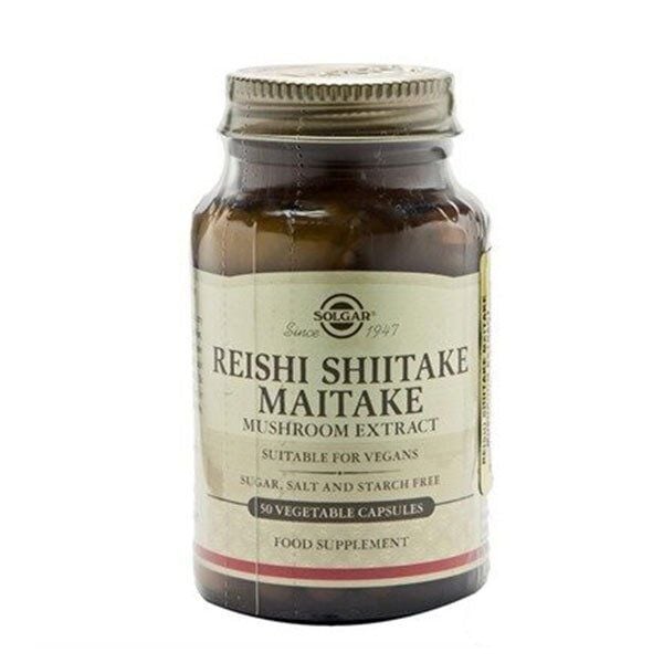 Solgar Reishi Shiitake Maitake Mushroom Extract 50 Kapsül