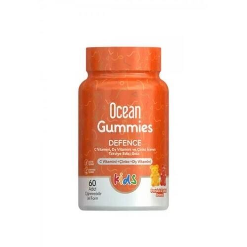 Orzax Ocean Gummies Defence Kids  60 Adet Çiğnenebilir Jel Form