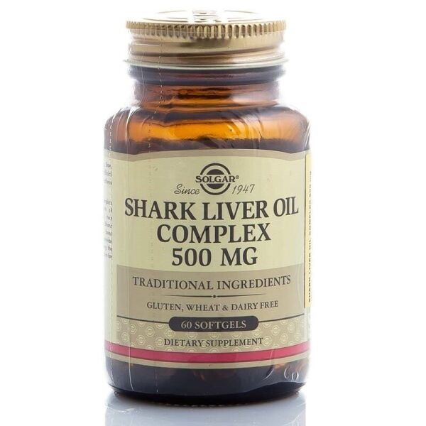 Solgar Shark Liver Oil Complex 500 Mg 60 Kapsül