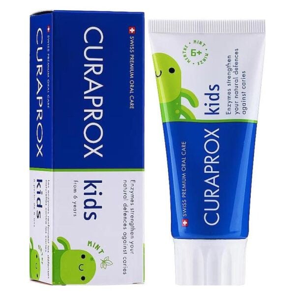 Curaprox Enzycal Kids Diş Macunu Naneli 60 ml Florür 6 yaş üstü