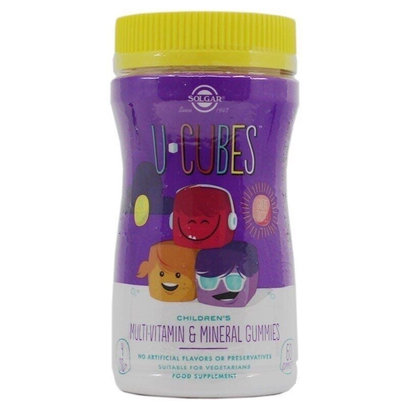 Solgar U-Cubes Multi-Vitamin & Mineral 60 Gummies