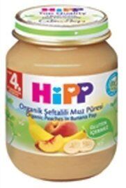 Hipp Kavanoz Organik Mama Şeftali Muz Püresi