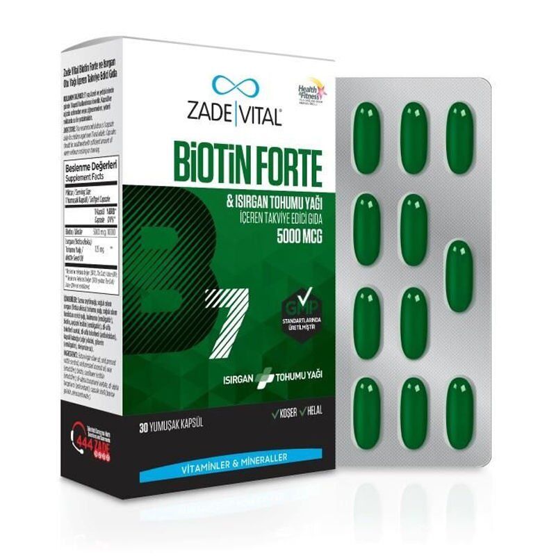 Zade Vital Biotin Forte 30 Kapsül