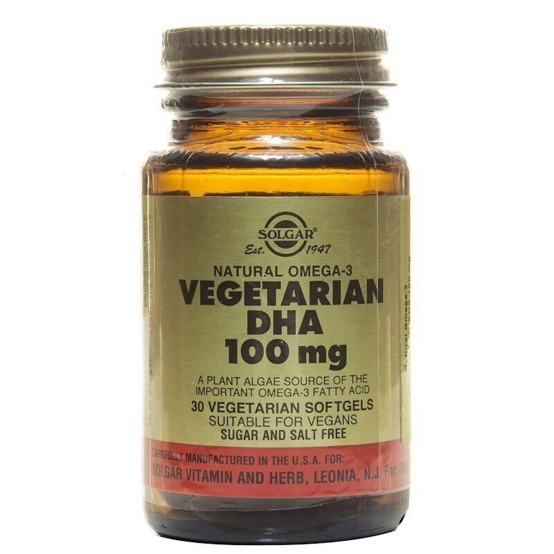 Solgar Vegetarian DHA 100 mg 30 Kapsül