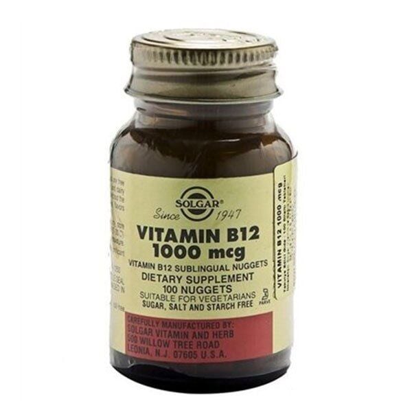 Solgar Vitamin B12 1000 mcg 100 Dilaltı Tablet