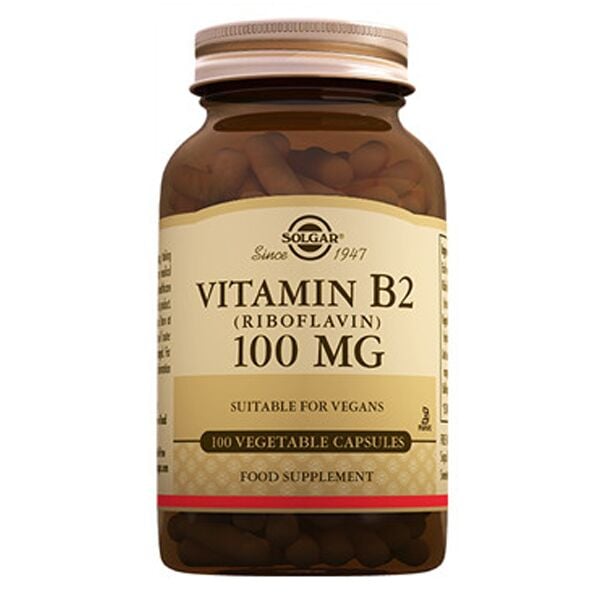 Solgar Vitamin B2 (Riboflavin) 100 Mg 100 Kapsül