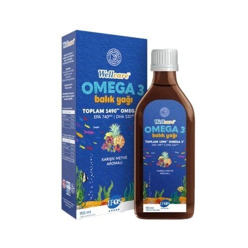 Wellcare Omega 3 Karışık Meyve Aromalı Balık Yağı 150 ml