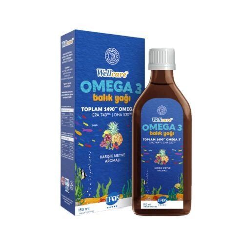 Wellcare Omega 3 Karışık Meyve Aromalı Balık Yağı 150 ml