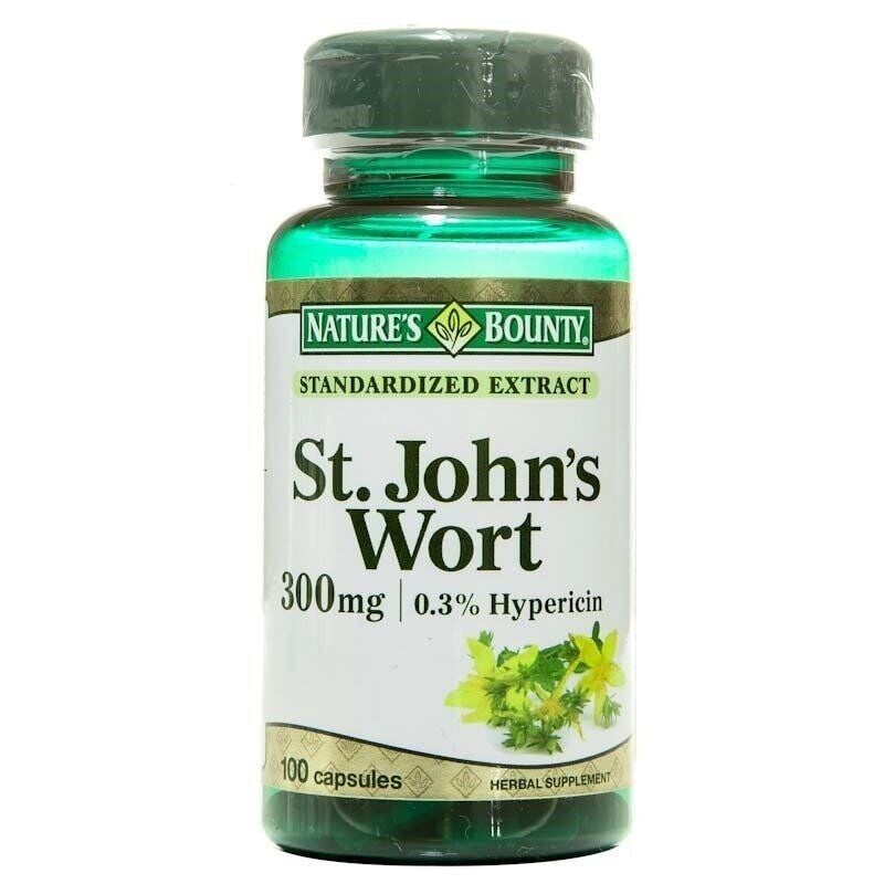 Nature's Bounty St. John's Wort 300 mg 100 Kapsül