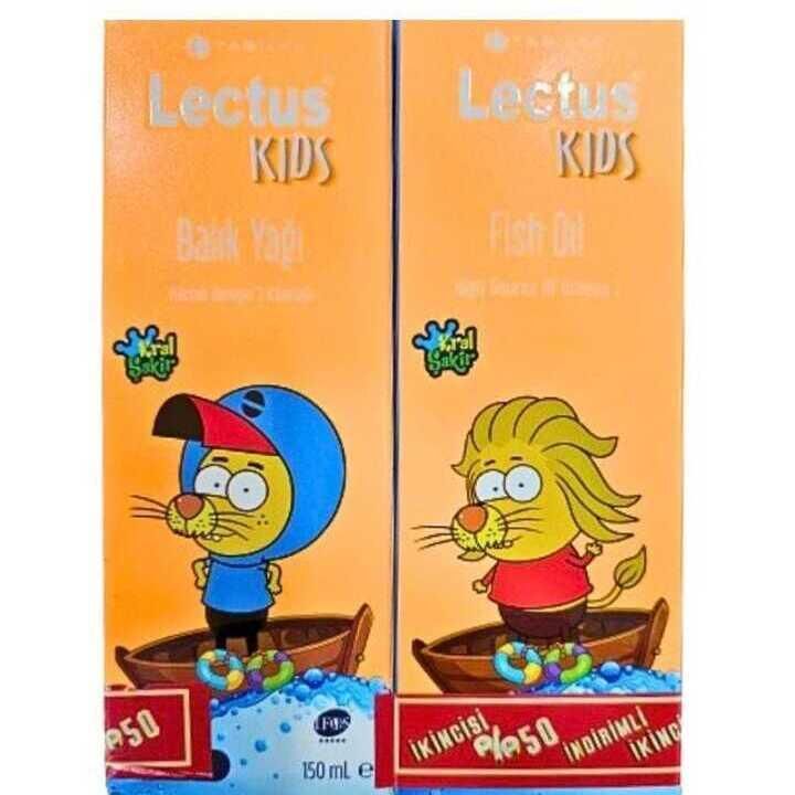 Lectus Kids Balık Yağı Portakal 2.si %50 indirimli