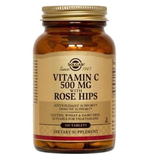 Solgar Vitamin C 500 mg Rose Hips 100 Tablet