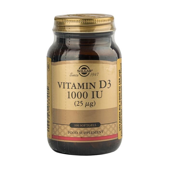 Solgar Vitamin D3 1000 IU 100 Kapsül