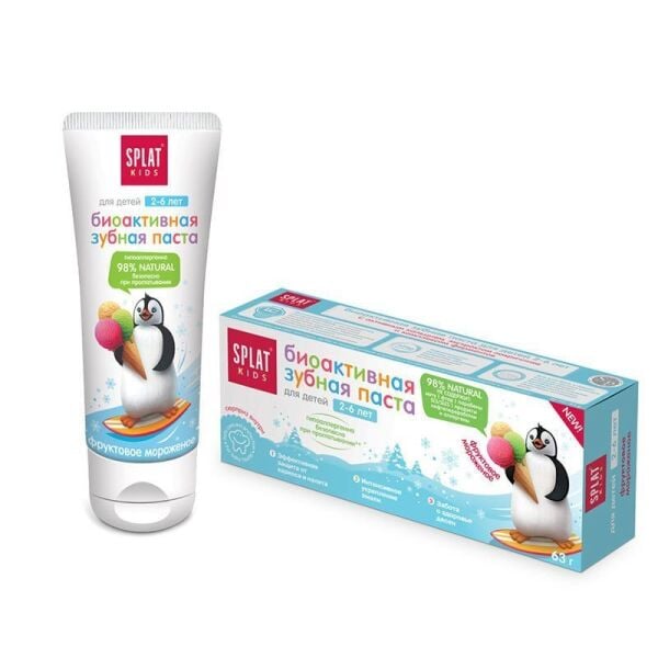 Splat Kids Çocuk Diş Macunu Meyveli Dondurma 2-6 Yaş