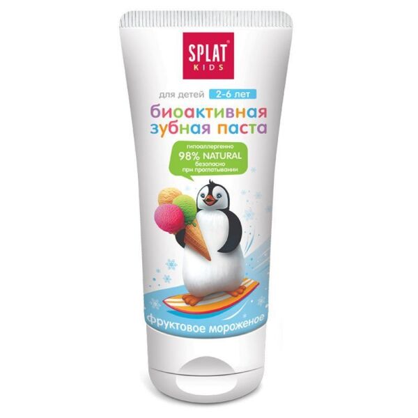 Splat Kids Çocuk Diş Macunu Meyveli Dondurma 2-6 Yaş