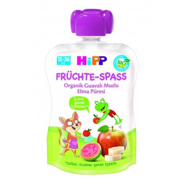 Hipp Organik Guavalı Muzlu Elma Püresi