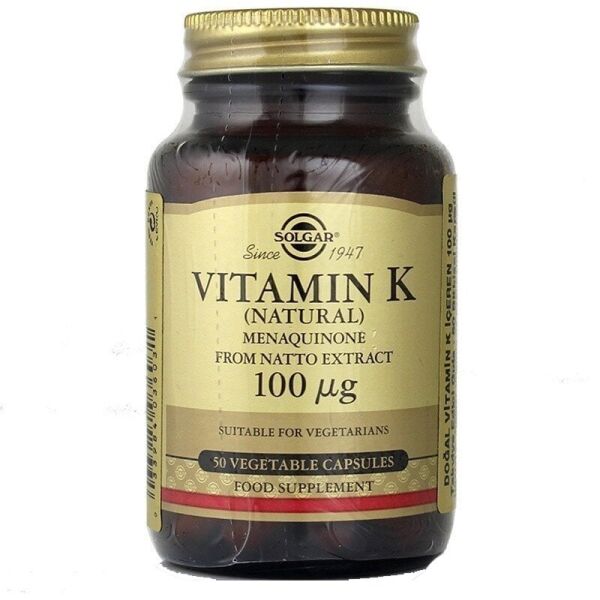Solgar Vitamin K2 100 mcg 50 Kapsül