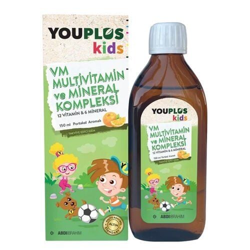 Youplus Kids VM Multivitamin ve Mineral Kompleksi 150 ml