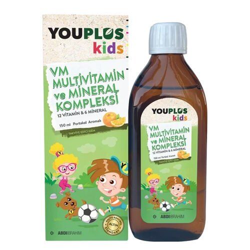 Youplus Kids VM Multivitamin ve Mineral Kompleksi 150 ml