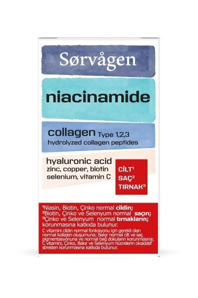 Sorvagen Niacinamide Collagen / Kolajen Hyaluronic Acid Tablet