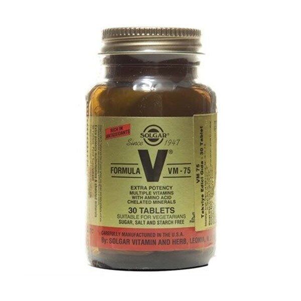 Solgar VM 75 Multi Vitamin 30 Tablet