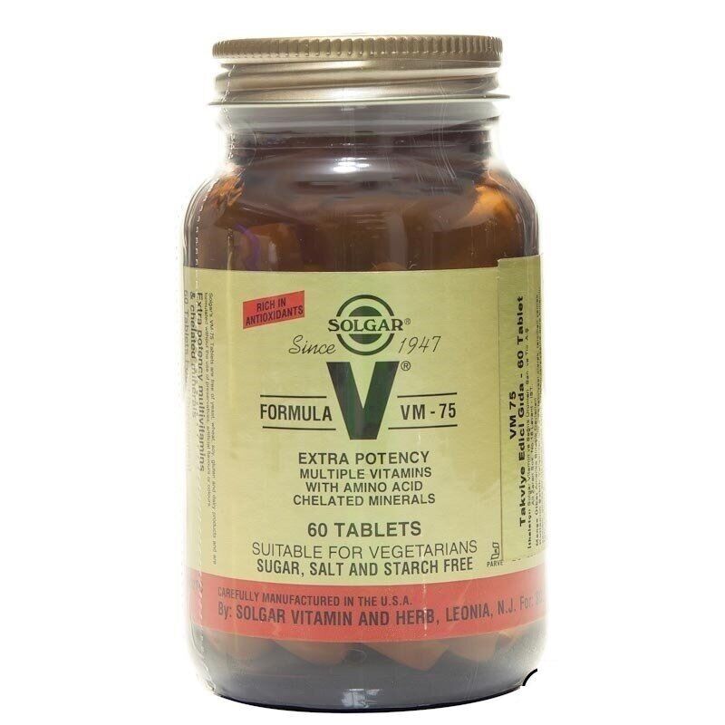 Solgar VM 75 Multi Vitamin 60 Tablet
