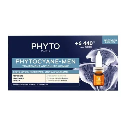 Phyto Phytocyane Men Erkekler İçin Saç Dökülme Karşıtı Bakım 12 Ampül x 3,5 ml