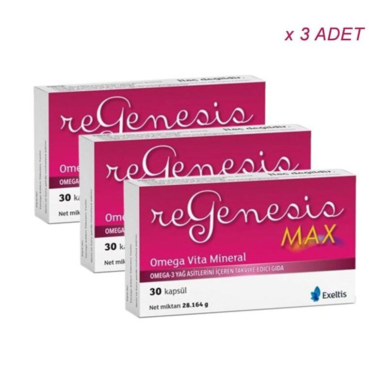 Regenesis Max 30 Kapsül 3'Lü Paket