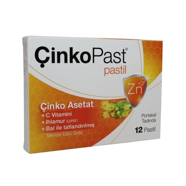 Çinkopast C Vitamini Ihlamur Bal Pastil 12'li