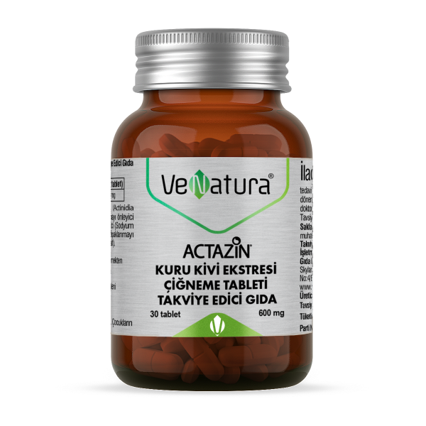 VeNatura Actazin Kuru Kivi Ektresi Çiğneme Tableti 30 Tablet