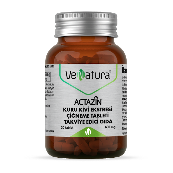 VeNatura Actazin Kuru Kivi Ektresi Çiğneme Tableti 30 Tablet