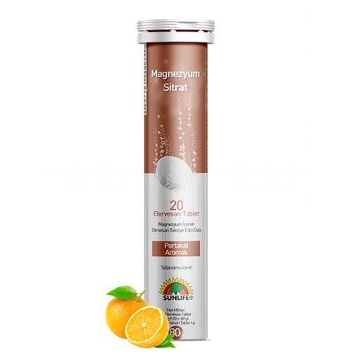 Sunlife Magnezyum Sitrat 20 Effervesan Tablet