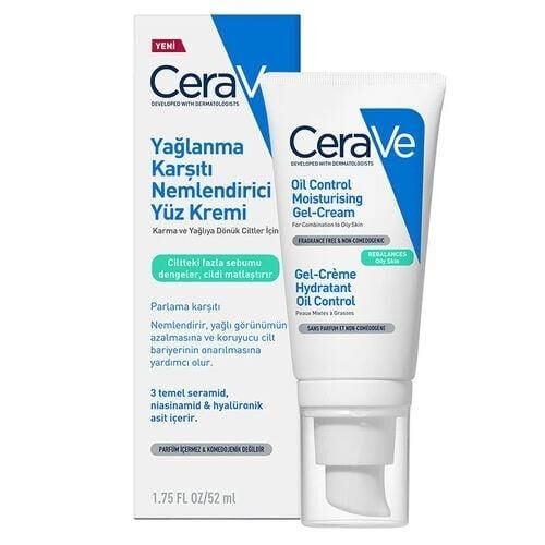 CeraVe Oil Control Yağlanma Karşıtı Nemlendirici Yüz Kremi 52 ml