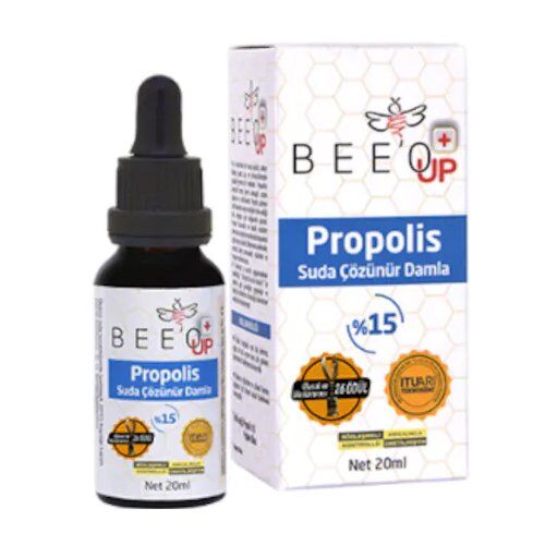 Bee'o Up Suda Çözünür Propolis %15 Damla 20 ml