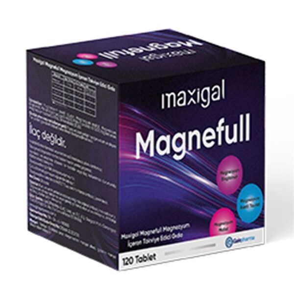 Maxigal Magnefull Magnezyum 120 Tablet