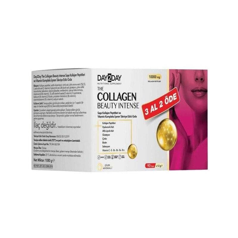 Day2Day The Collegen Beauty Çilek Aromalı 10000 mg 30 Saşe - 3 Al 2 Öde