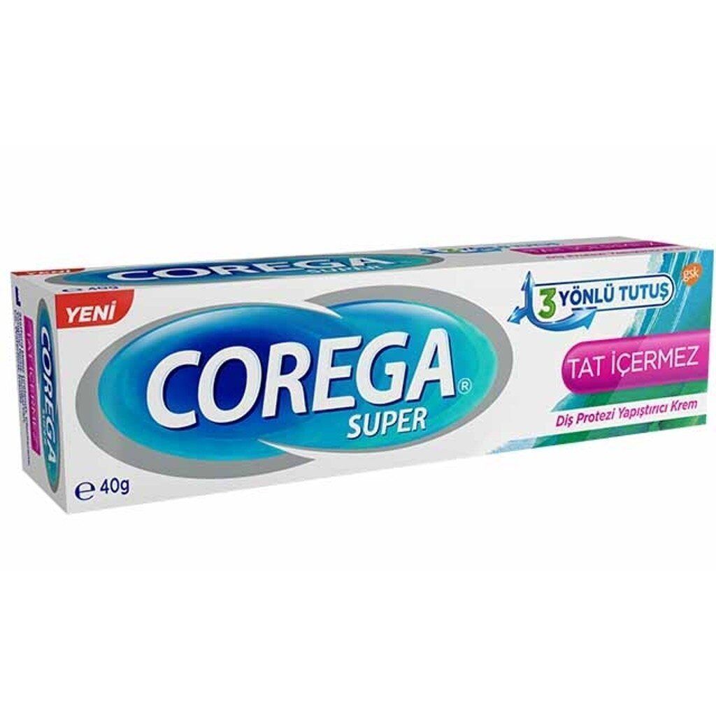 Corega Super Diş Protezi Yapıştırıcı Krem 40gr Tat İçermez