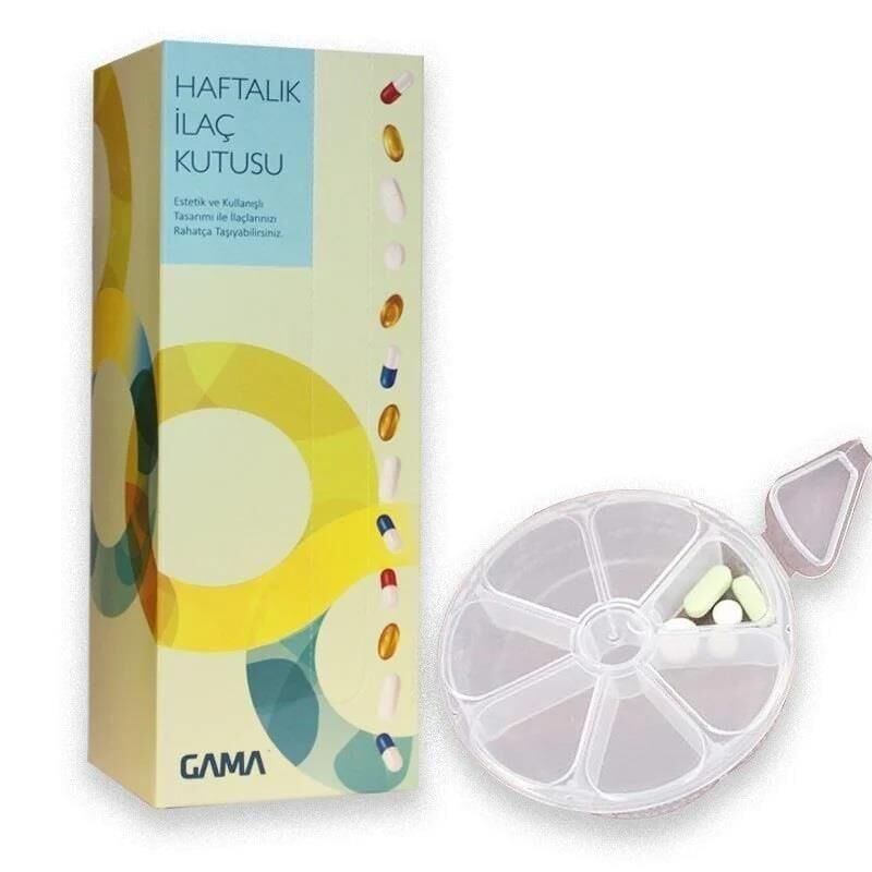 Otifleks Gama Haftalık İlaç Kutusu Beyaz