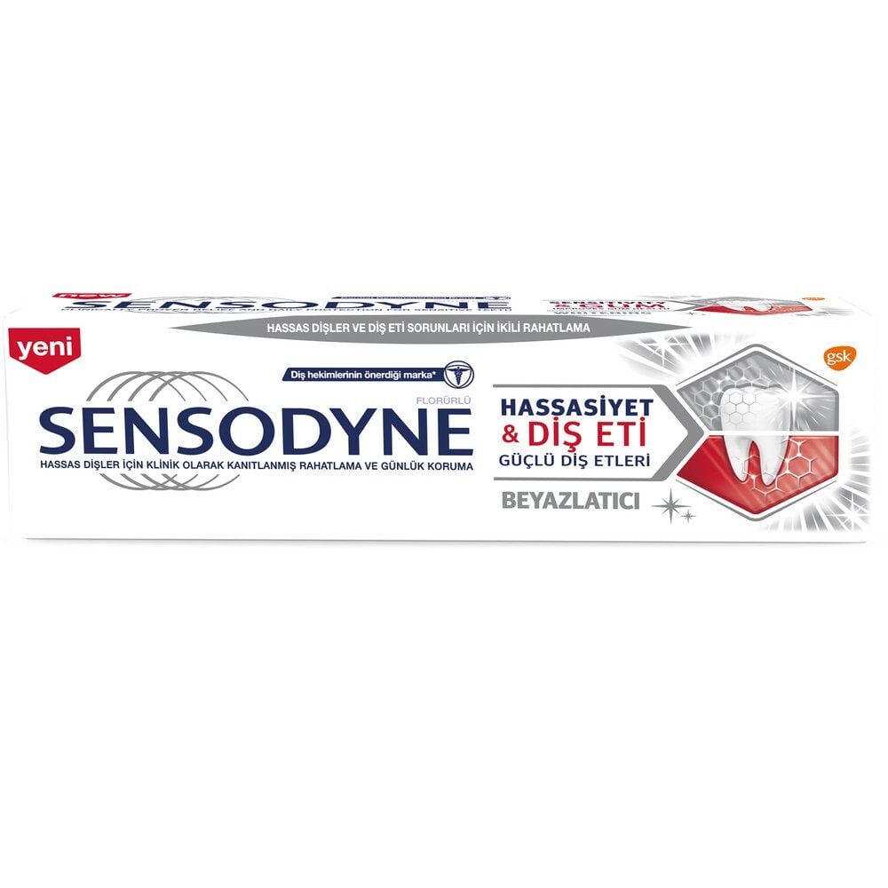 Sensodyne Hassasiyet ve Diş Eti Beyazlatıcı Diş Macunu 75 ml