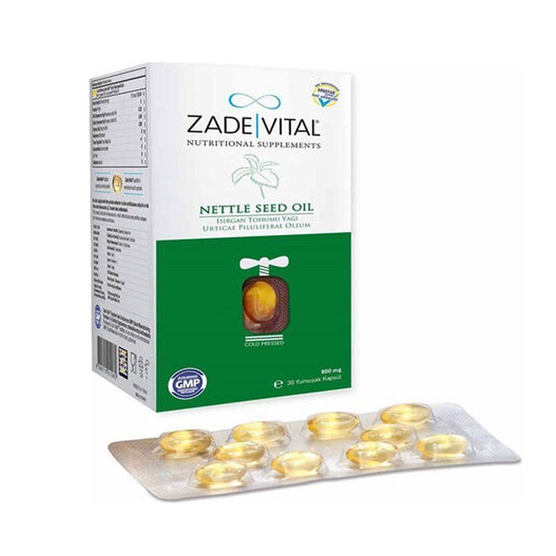 Zade Vital Isırgan Tohumu Yağı 60 Yumuşak Kapsül 800mg