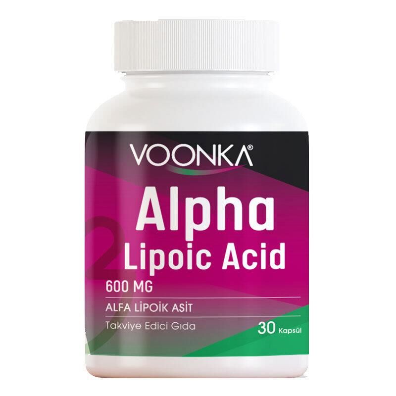 Voonka Alpha Lipoic Acid 600 mg 30 Kapsül