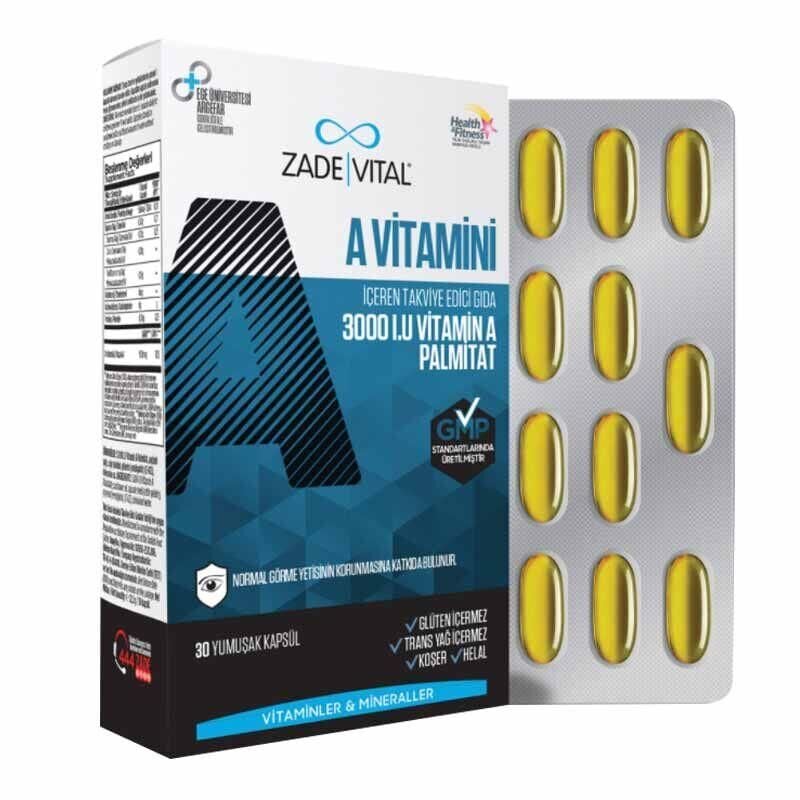 Zade Vital A Vitamini 30 Kapsül