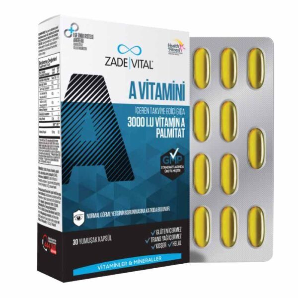 Zade Vital A Vitamini 30 Kapsül